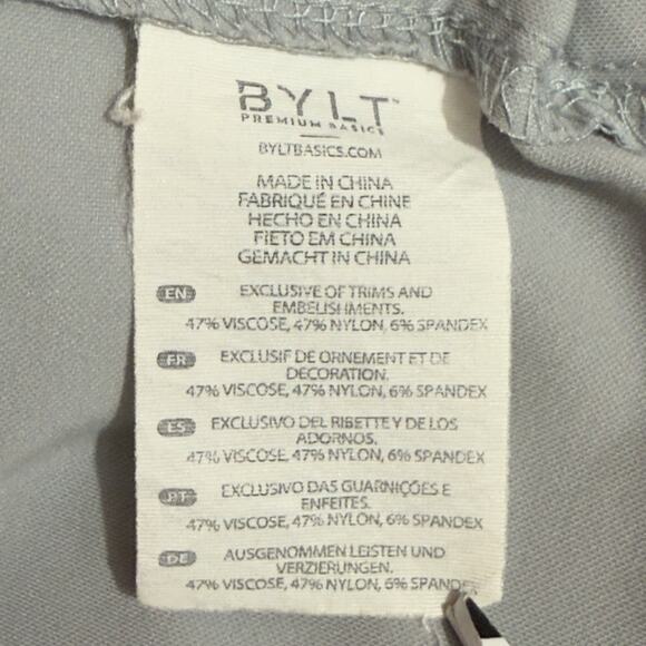 Bylt Basics Men's Elite Fairway Pullover Sweatshirt Large Gray Magnetic Snaps - Picture 11 of 13